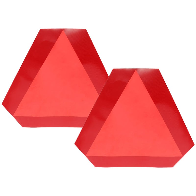 2pcs Triangle Slow Moving Signs Reflective Slow Moving Sign Slow Moving Vehicle Sign Safety Sign - Image 5