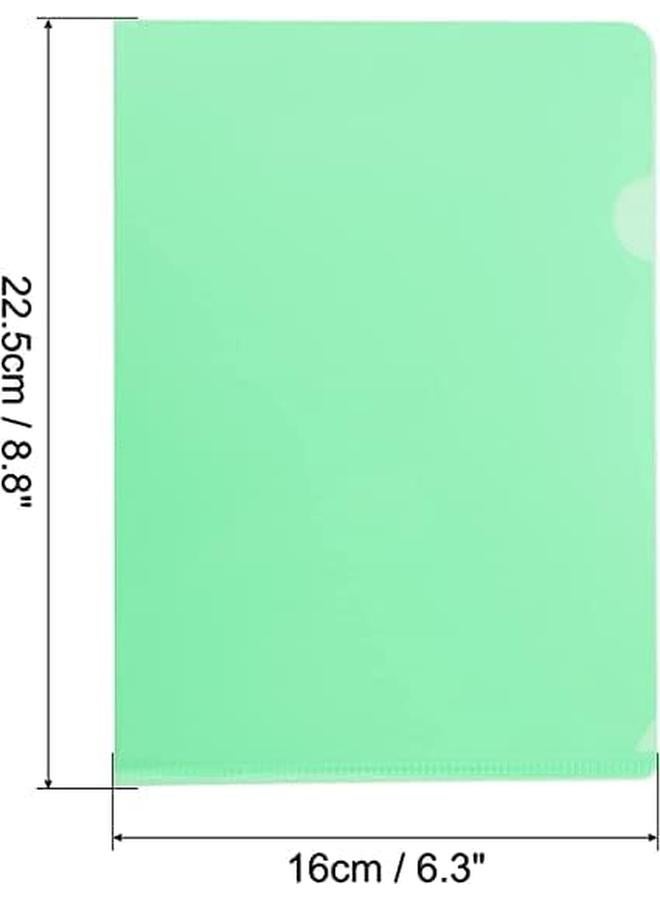 مارك ملف بلاستيك مقاس A4 12 قطعة أخضر - Image 2