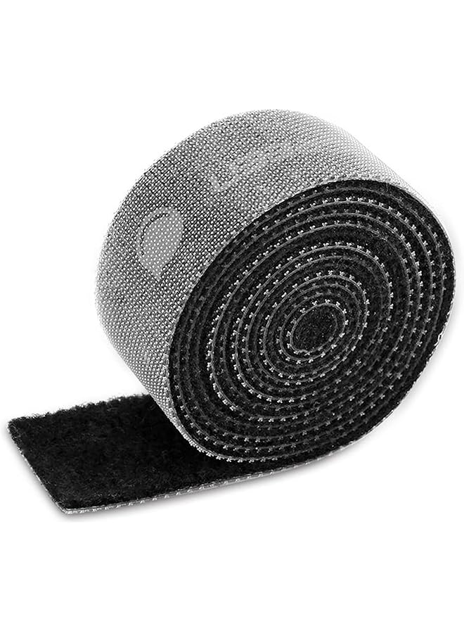 PROMASS promass Cable Tidy Management, Fastening Tape Sticky Strips Hook Loop Reusable and Flexible Wire Ties Cable Organiser for Computer, TV, Power and Other Cables (5 Meter)  - Image 1