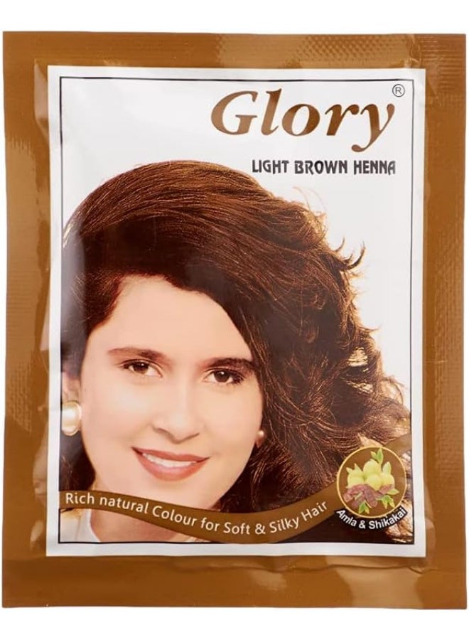 جلوري حناء بني فاتح 10 جم * 6 اكياس - Image 2