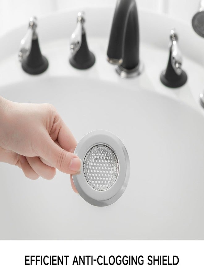 CORNERJOY 2PCS Bathtub Drain Strainer Cover - 2.84 inch Stainless Steel Shower Drain Hair Catcher - Image 5
