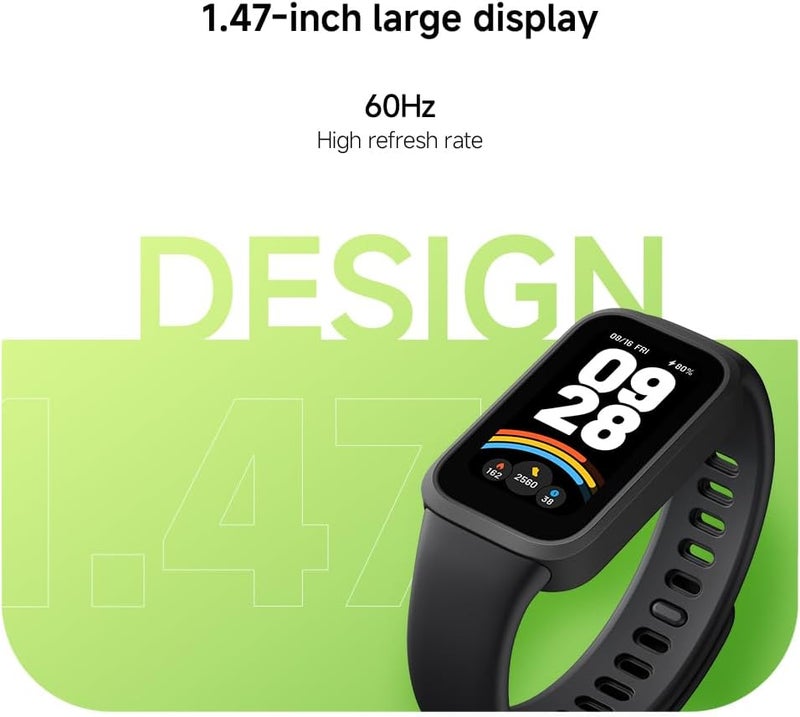 Xiaomi Smart Band 9 نشط بيج / أبيض / فضي - Image 4