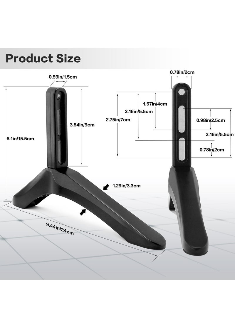 No-Drill TV Stand Base with Screws - Universal Desktop Bracket for 32" to 65" TVs  - Image 2