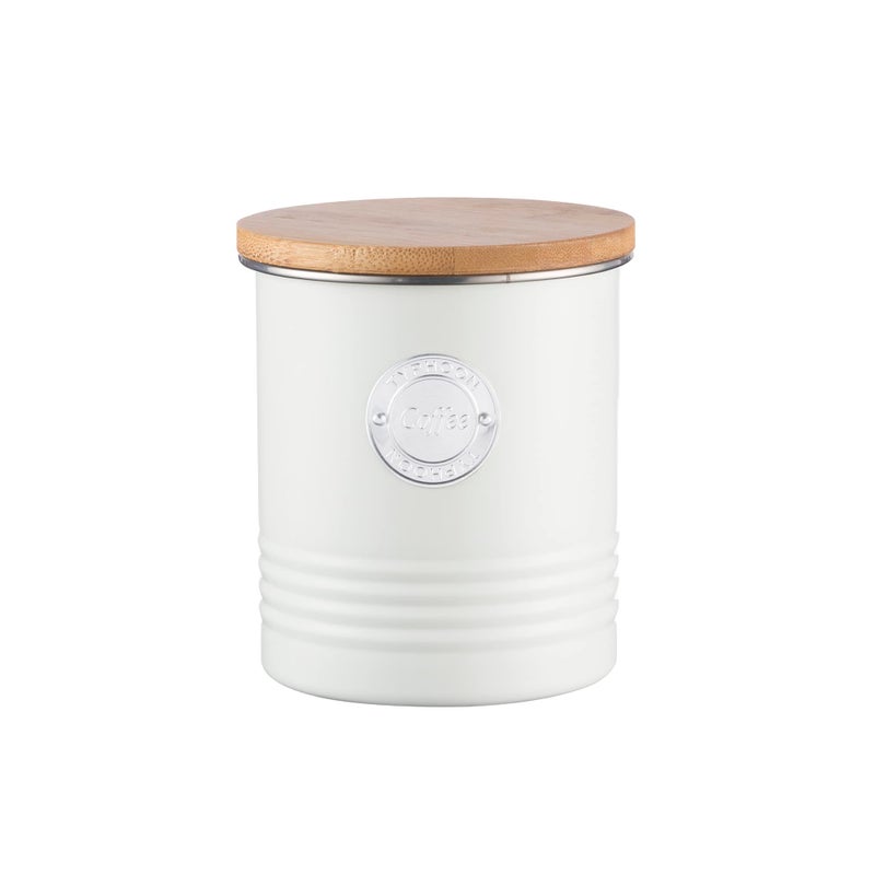 Typhoon Living Collection 1Quart Coffee Canister Cream