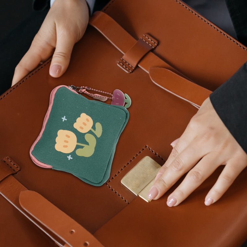 Napkin Storage Bag Flower Pattern Bag Period Bag Student Bag - Image 1