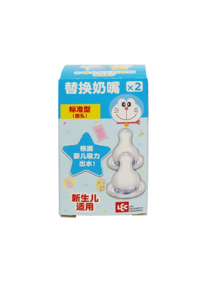 Doraemon Cartoon Feeding Bottle Nipple Pp Anti-flatulence Drop-resistant High Temperature Resistant Big Baby Feeding Bottle Anti-choke Feeding Bottle Drop-resistant