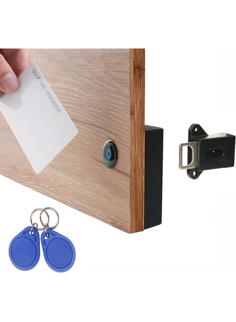 RFID Locks for Hidden DIY Lock - Electronic Cabinet Lock with USB Cable for Wooden Cabinet Drawer Locker Cupboard Gun Box (2 Pack) - Image 2