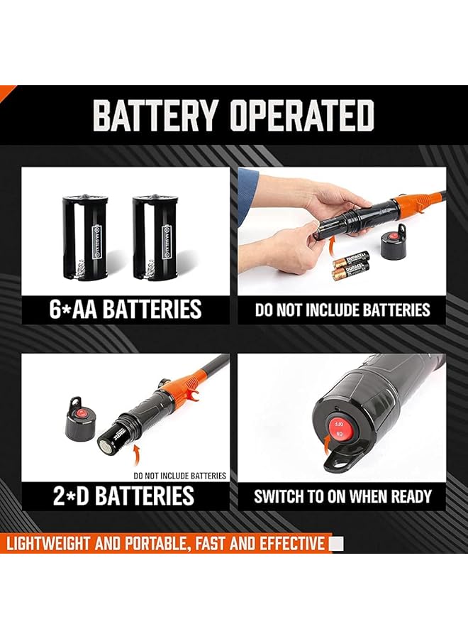 SYOSI Portable Power Battery Pump, 2.2Gpm, Water & Fuel Transfer Pump Battery Operated Liquid Transfer Pump For Gasoline Diesel Fuel - Image 3