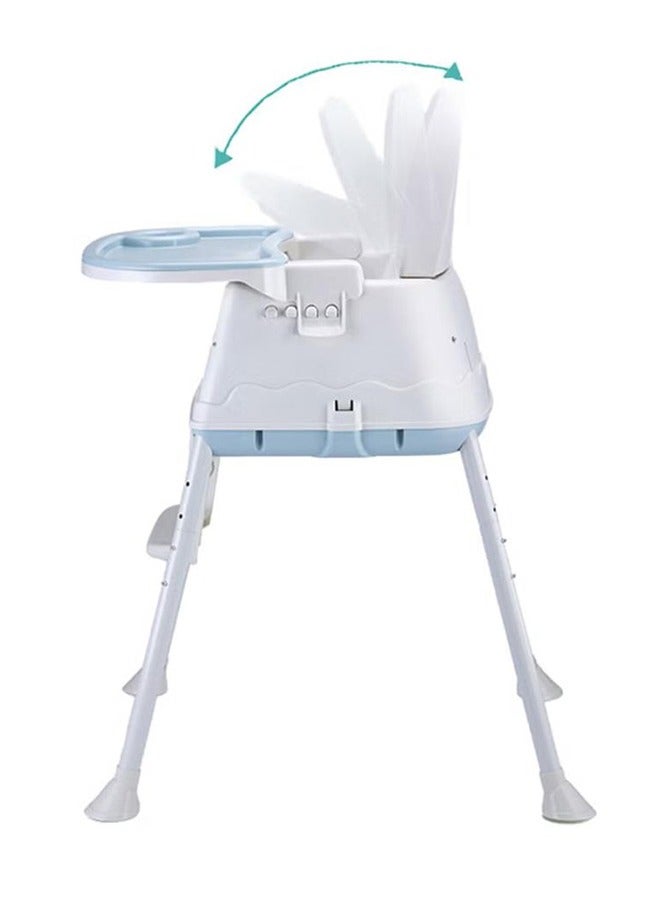 Hihonor Baby Portable Feeding Chair With Dining Tray With Height-Adjustable, 3 Months To 4 Years - Image 3