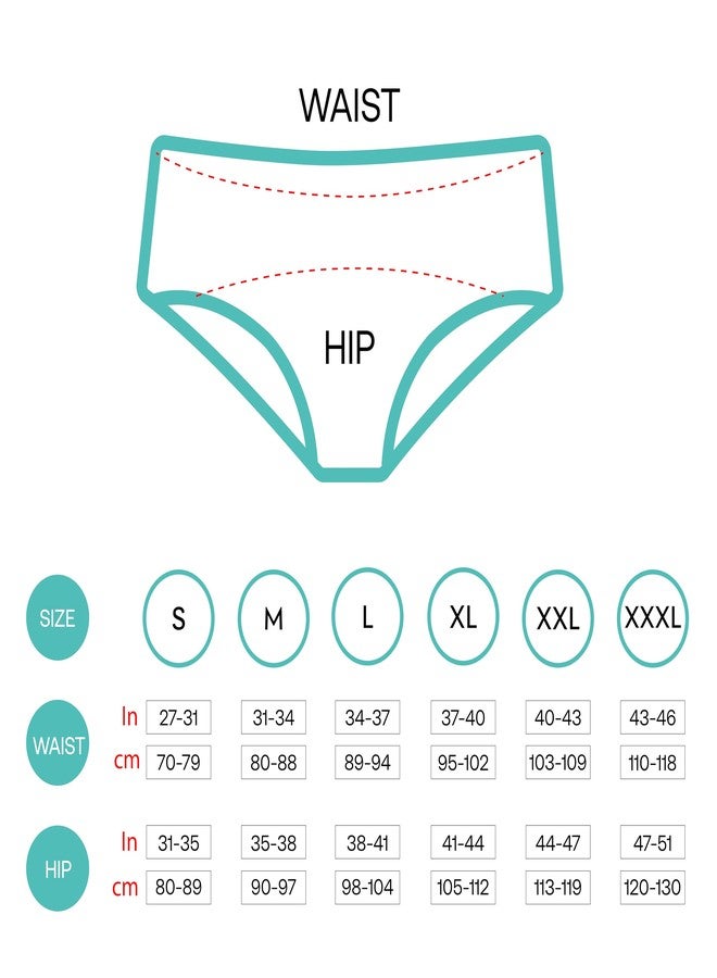 Zorb. Reusable Period Panty for Women | Cotton, Spandex | Comfortable Period Panties for Women Leak Proof | Absorbs Heavy Flow 4X of Sanitary Pad Black, 2XL (PO2) - Image 3