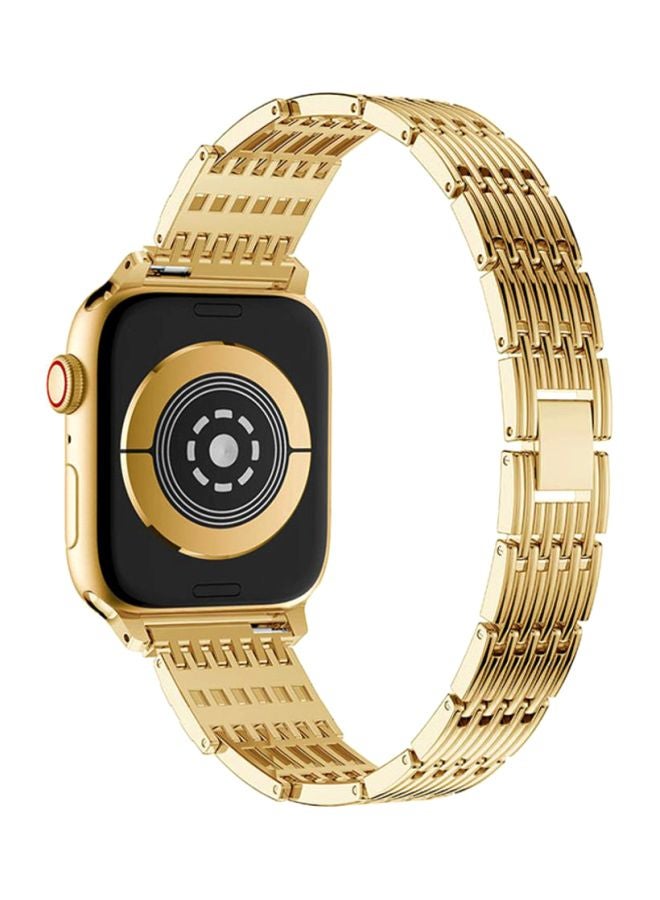 Voberry Replacement Band For Apple Watch Series 4 44mm Gold - Image 3