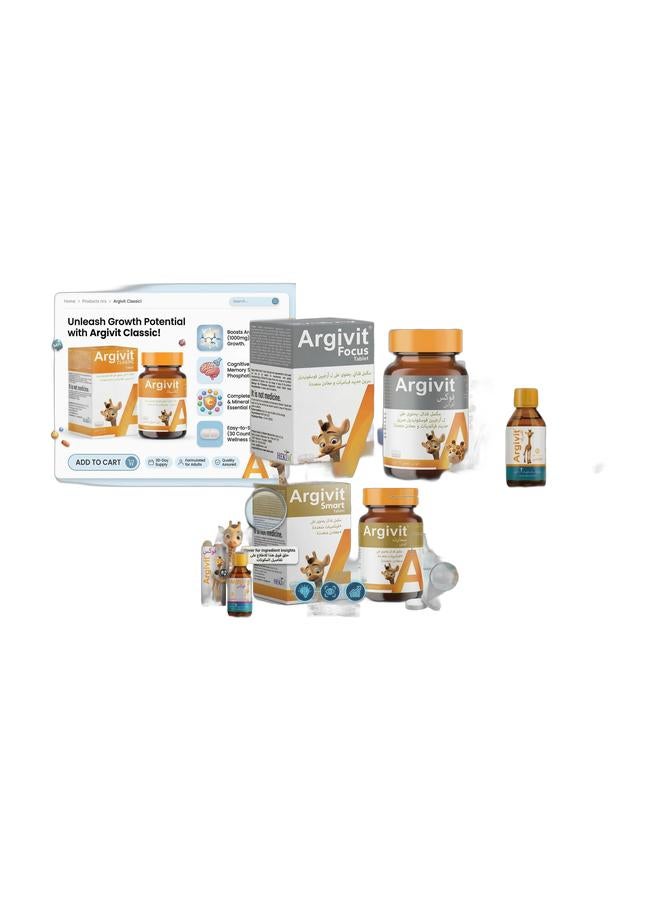 ارجيفيت أقراص أرجيفيت فوكس 30 قرصًا للأطفال | دعم نمو الدماغ والذاكرة والتركيز | فيتامينات متعددة لتحسين التركيز أثناء الدراسة والأداء الذهني، وشراب أرجيفيت كلاسيك متعدد الفيتامينات 150 مل للأطفال | معزز للشهية، يدعم النمو والمناعة | شراب فيتامينات للأطفال مع العناصر الغذائية الأساسية، وأقراص أرجيفيت كلاسيك إل-أرجينين متعددة الفيتامينات والمعادن 30 قرصًا للأطفال | دعم النمو، معزز للشهية، وفيتامينات لتقوية المناعة، وشراب أرجيفيت فوكس 150 مل للأطفال من عمر 11 عامًا فما فوق | دعم نمو الدماغ والذاكرة والتركيز | شراب متعدد الفيتامينات لتحسين التركيز أثناء الدراسة والأداء الذهني، وأقراص أرجيفيت سمارت 30 قرصًا للأطفال من عمر 11 عامًا فما فوق | دعم الأداء المعرفي، نمو الدماغ، الذاكرة والتركيز | مجموعة مكملات الفيتامينات والمعادن - Image 1