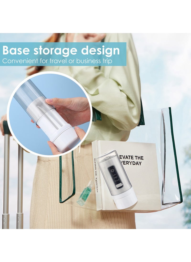 Dental Oral Irrigator Water Flosser Cordless With 4 Nozzle Tips and 3 Different Water Pressure Modes