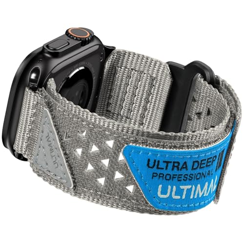 ULTIMAL Compatible witch Apple Watch Ultra 321 Series 1110987654SESE2SE3Nylon StarsStripes Flag Woven Strap for men 49mm 46mm 45mm 44mm - Image 1