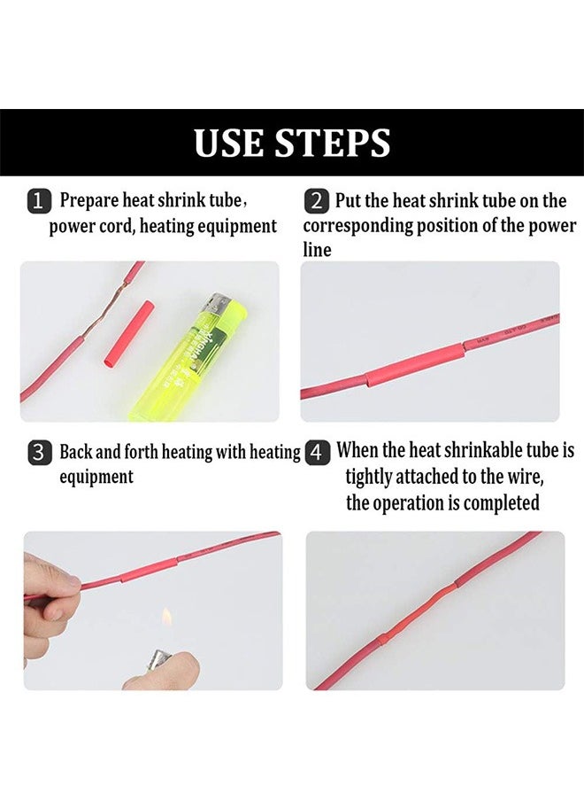 Garlo 580 pcs 2:1 Heat Shrink Tube 6 Colors 11 Sizes Tubing Set Combo Assorted Sleeving Wrap Cable Wire Kit for DIY.  - Image 4