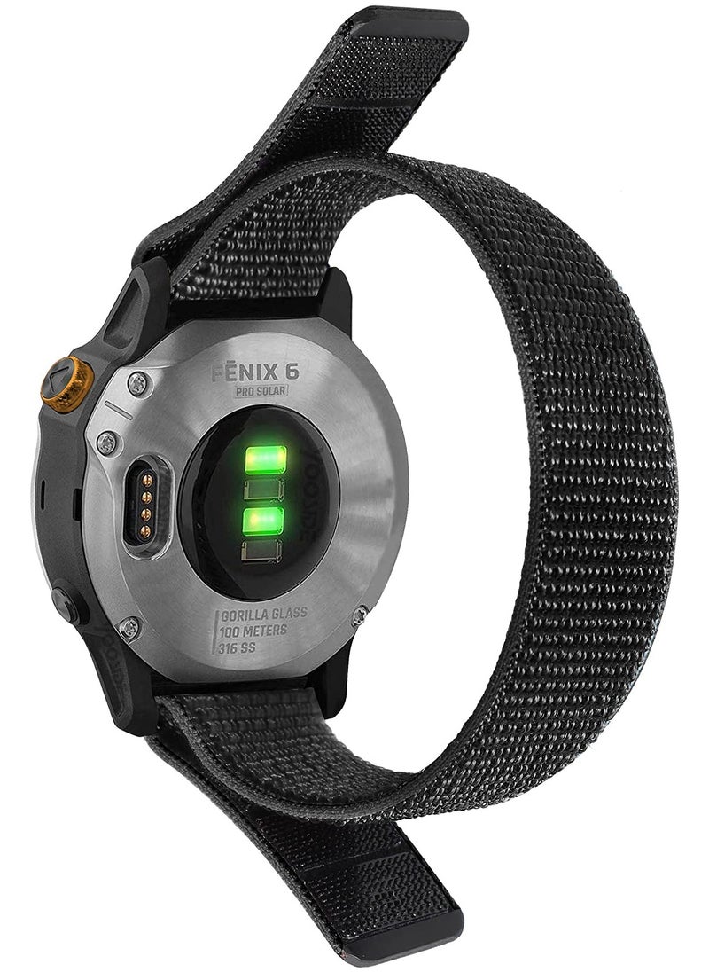 Generic - Watch Band Strap for Fenix 5 Fenix 6 22mm Loop Nylon Wrist Band Quick Dry Ultralight Sport Strap for Fenix 5 Plus Fenix 6 Pro Forerunner 935 945 Quatix 6 5 Gear S3 Galaxy Watch 46mm Watch 3 45mm - Image 1
