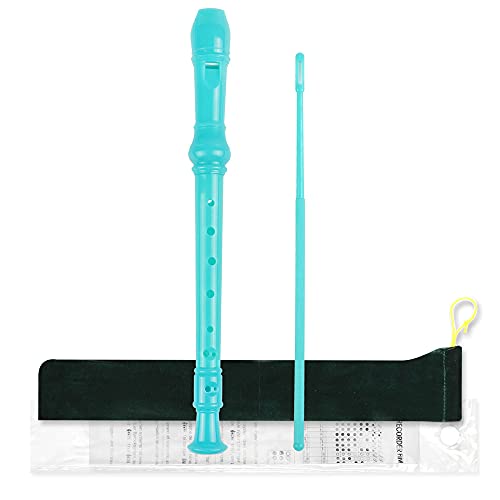 Mr.Power Soprano Recorder German Style C Key Recorders Gift for Beginners Practice, Education, Performance, Ensemble Playing (Green) - Image 1