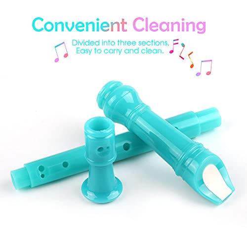Mr.Power Soprano Recorder German Style C Key Recorders Gift for Beginners Practice, Education, Performance, Ensemble Playing (Green) - Image 2