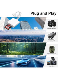 VKL SD Card Reader for iPhone, USB C SD Card Reader, 2 in 2 Camera Card Viewer Reader SD Card Reader Adapter, Type C OTG Adapter Camera Memory Card Reader Dual Slot for SD/MicroSD/SDHC/SDXC, Plug and Play  - Image 4