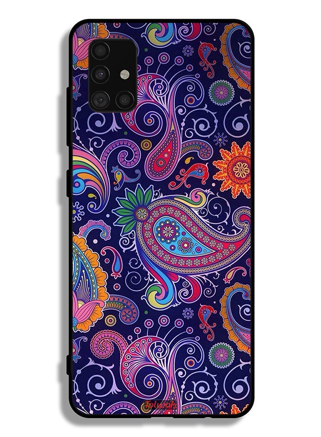 Tolwak Samsung Galaxy A51 4G Protective Case Cover Mandala Art Pattern - Image 1