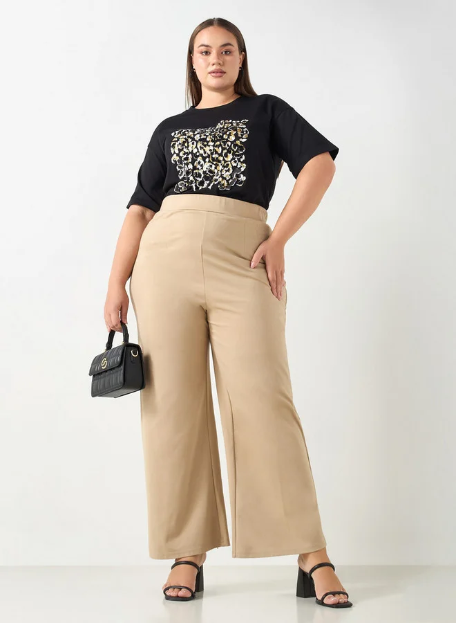 Ulla Popken Plus Size Ulla Popken Animal Print T-shirt