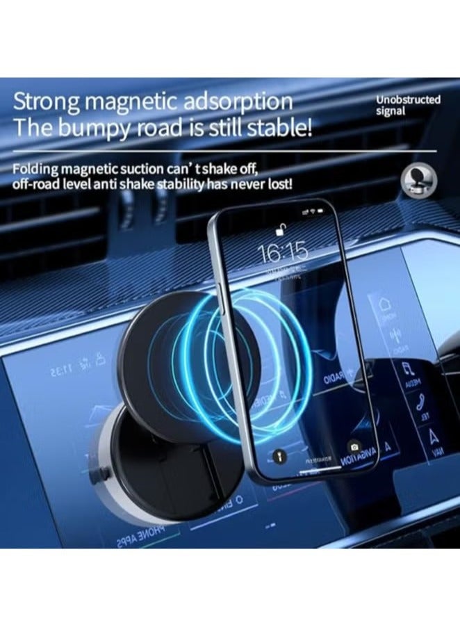 MOCOM Electric Vacuum Magnetic Suction Car Phone Mount - Strong Magnetism & 360° Rotation for iPhone & Android | Perfect for Car, Kitchen, Mirror, Gym, & Smooth Surfaces - Image 5