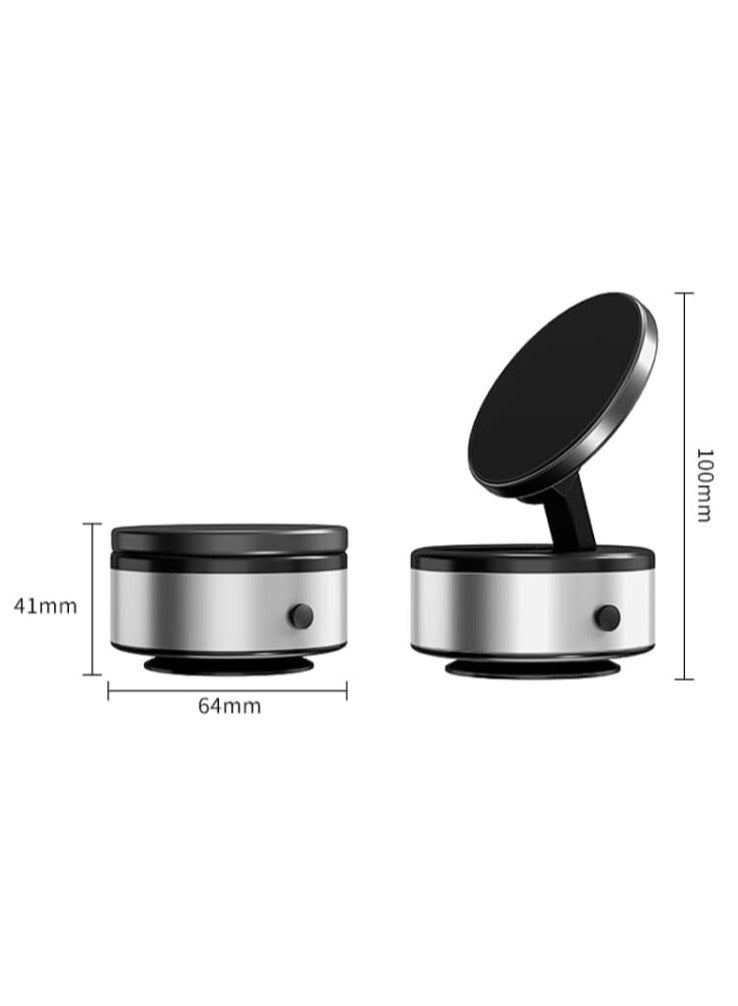 MOCOM Electric Vacuum Magnetic Suction Car Phone Mount - Strong Magnetism & 360° Rotation for iPhone & Android | Perfect for Car, Kitchen, Mirror, Gym, & Smooth Surfaces - Image 2