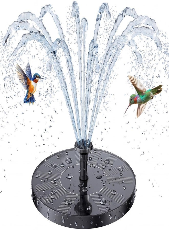 AISITIN Solar Bird Bath Fountain with 6 Nozzles, Solar Powered Floating Water Fountain Pump for Bird Bath, Pond, Pool, Garden, Fish Tank and Outdoor - Image 1