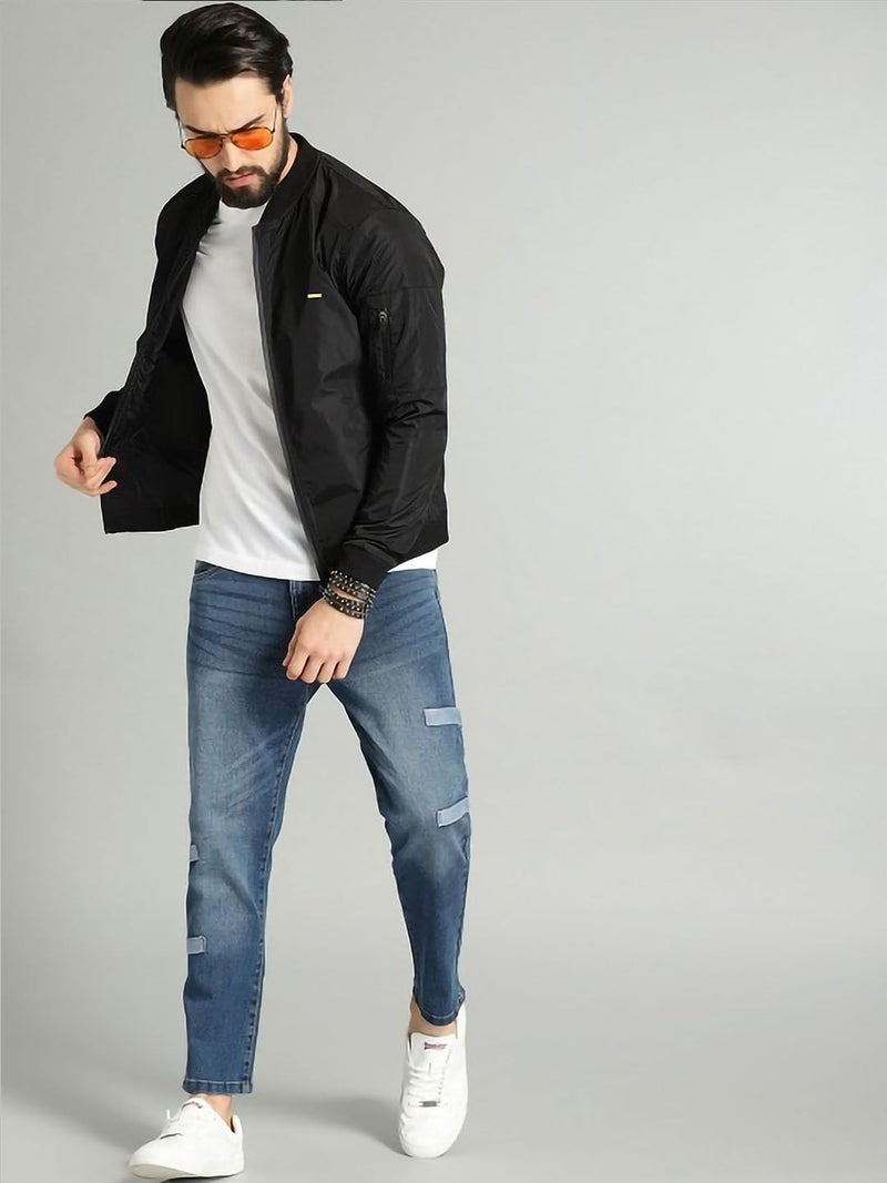 FYLTR Men's Jacket | Regular Fit | Winter Jacket with Zipper and Pockets | Black | XXL - Image 4
