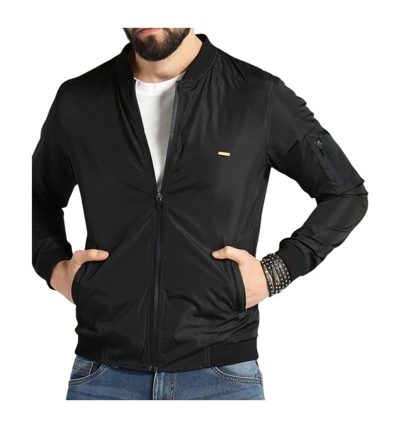 FYLTR Men's Jacket | Regular Fit | Winter Jacket with Zipper and Pockets | Black | XXL - Image 1