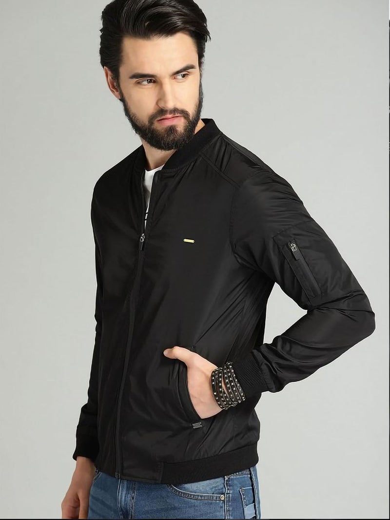 FYLTR Men's Jacket | Regular Fit | Winter Jacket with Zipper and Pockets | Black | XXL - Image 5