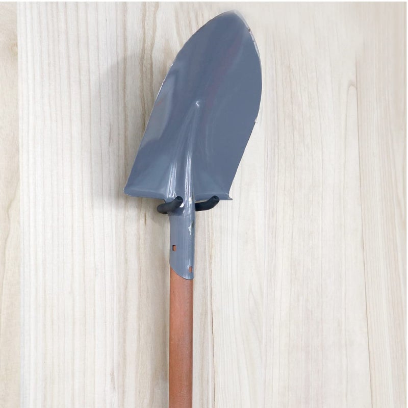 HUHOLE Screw in U Hook  Black Heavy Duty  6PC  Shovel Holder Wall Mount  U Hooks for Hanging Garden Tools - Image 3