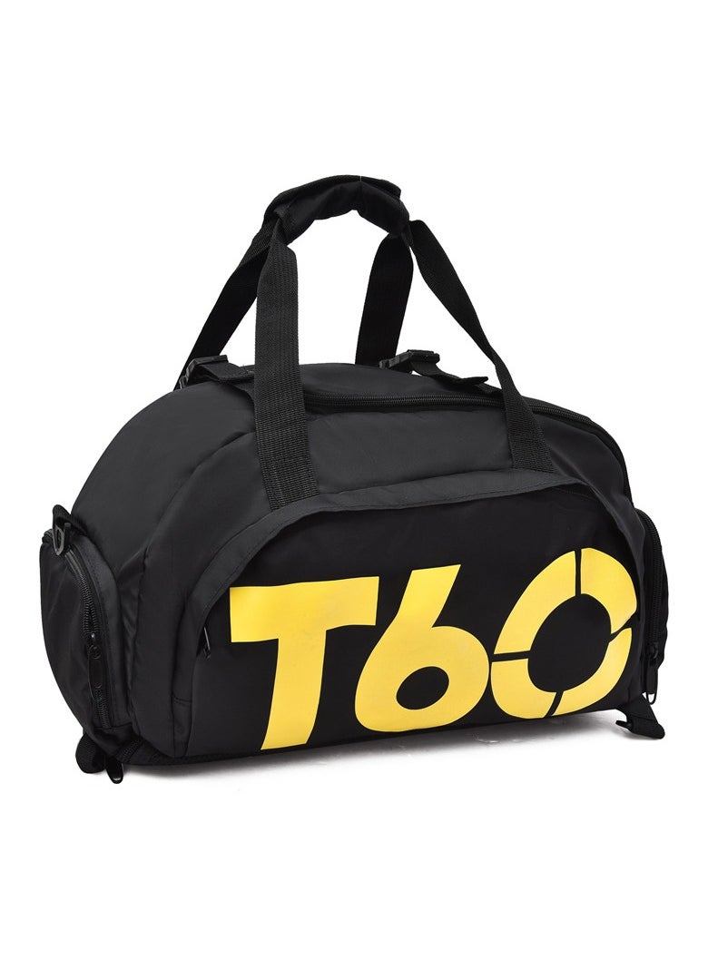 Generic Travel Duffel Bag Black/Yellow  - Image 1