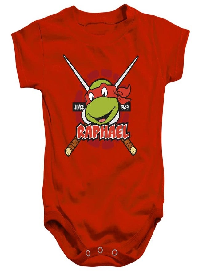 LOGOVISION TMNT Teenage Mutant Ninja Turtles Raphael Since 1984 Unisex Infant Snap Suit for Baby, Raphael Since 1984, 6 Months
