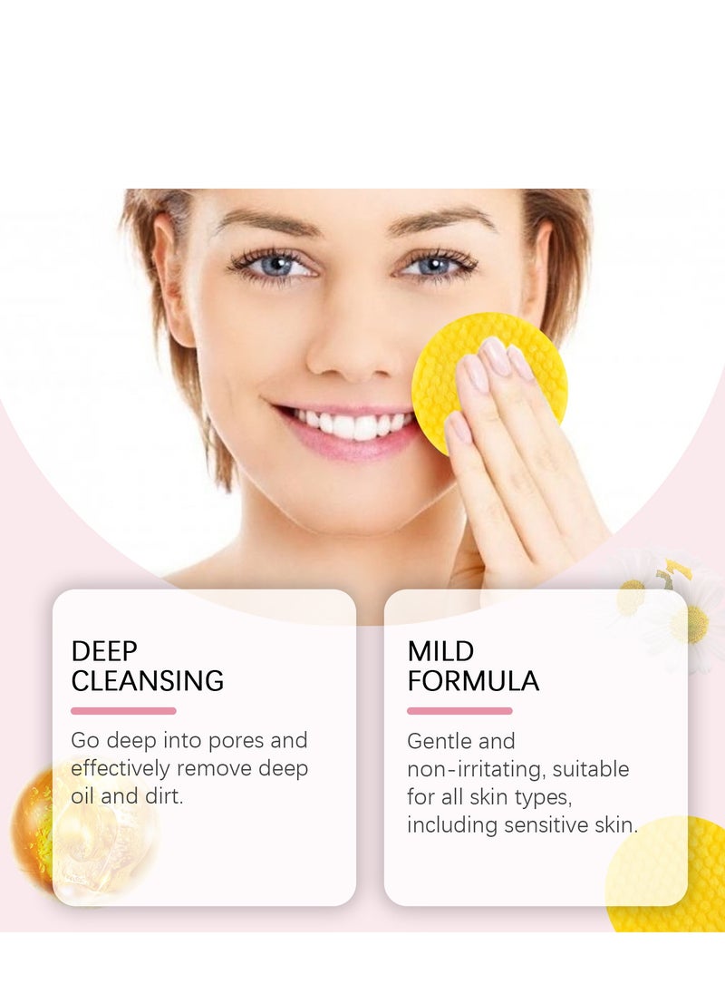 KOJIC ACID Turmeric Cleansing Pads, Kojic Acid and Turmeric Cleansing Pads for Face and Body Remove Excess Keratin,Reduce black spots and cleanse the skin 40PCS  - Image 4