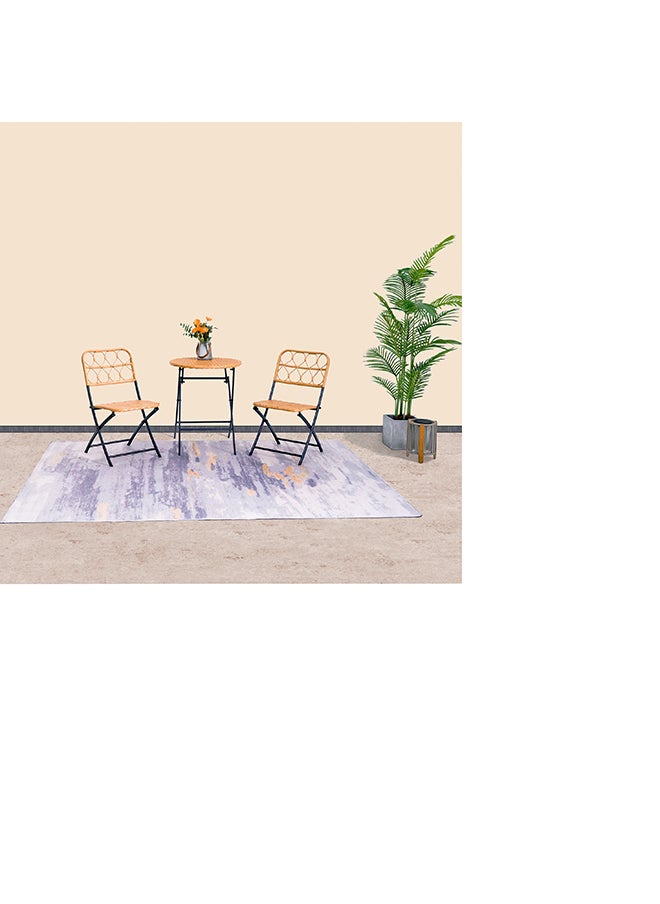 Home Box Cabana 3-Piece 2-Seater Folding Outdoor Balcony Set 60 x 71 x 60  - Image 1