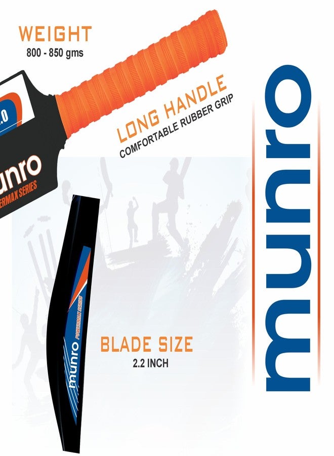 MUNRO Plastic Cricket Bat Set- Infinity 1.0 Powermax Series - Black, Full Size Cricket Bats for 15+ Years Age Ideal for Men & Women Training & Tournament Matches (Plastic Bat Full Size) - Image 4