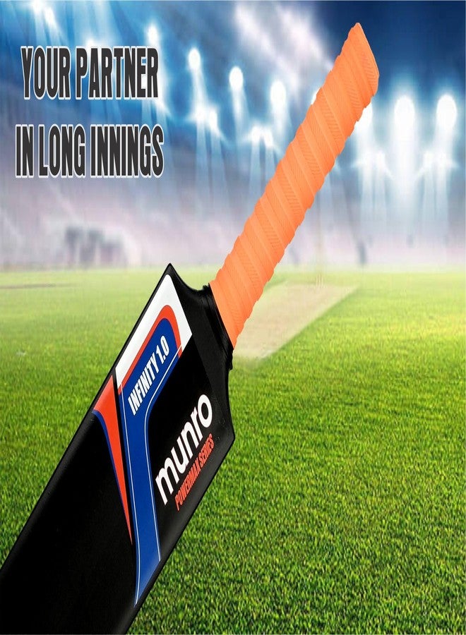 MUNRO Plastic Cricket Bat Set- Infinity 1.0 Powermax Series - Black, Full Size Cricket Bats for 15+ Years Age Ideal for Men & Women Training & Tournament Matches (Plastic Bat Full Size) - Image 2