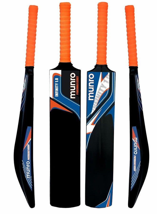 MUNRO Plastic Cricket Bat Set- Infinity 1.0 Powermax Series - Black, Full Size Cricket Bats for 15+ Years Age Ideal for Men & Women Training & Tournament Matches (Plastic Bat Full Size) - Image 1