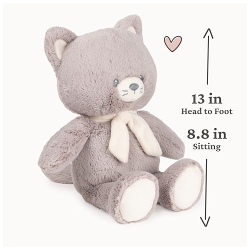 GUND Baby Sustainable Kitten Plush Stuffed Animal Made from 100 Recycled Materials Spring Decor for Babies and Newborns GrayCream 13 - Image 3