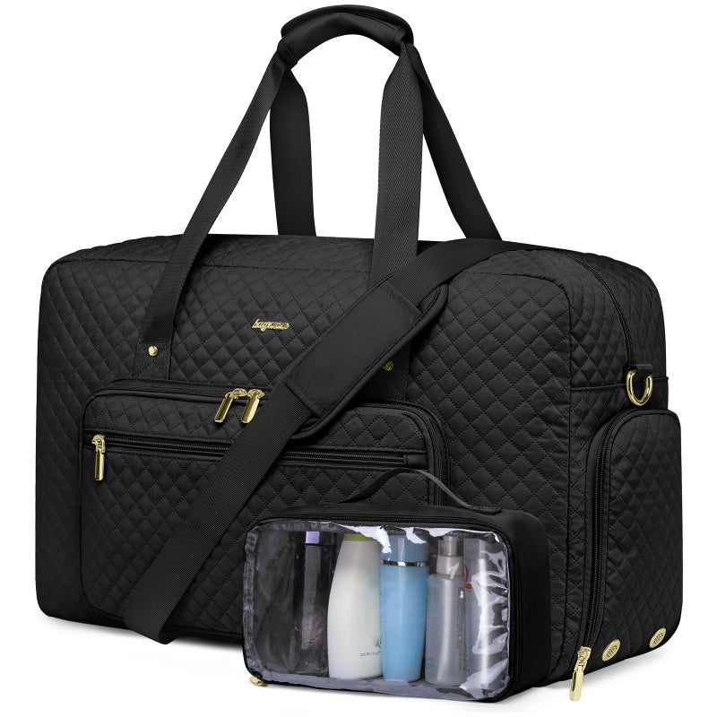 bagswan Large Weekender Travel Duffle Bag - With Shoe Compartment Weekender Bags for Womens Carry on Overnight Bag with Toiletry Bag Gym Duffel Bags with Wet Pocket Hospital Bags for Women Labor and Delivery - Image 1