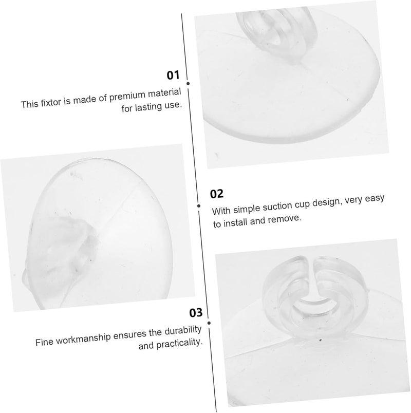 1set Fish Tank Oxygen Pump Hose Suction Cups Oxygen Hose Holders for Easy Installation Aquarium Accessories for Secure Fixing 20pcs - Image 4