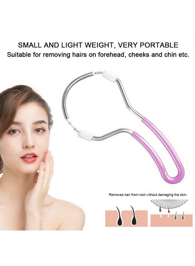 MRIYA 2Pcs of Portable Painless Spring Facial Hair Remover for Women - Threading Tool Epilators Unwanted Hair on Upper Lip Chin Face & Body - Effective tweezer Stick Facial Hair Remover plucker - Image 2