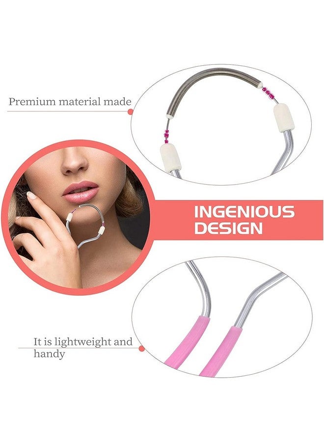 MRIYA 2Pcs of Portable Painless Spring Facial Hair Remover for Women - Threading Tool Epilators Unwanted Hair on Upper Lip Chin Face & Body - Effective tweezer Stick Facial Hair Remover plucker - Image 3