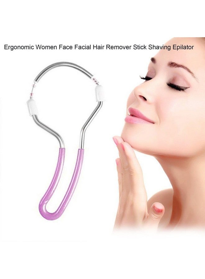 MRIYA 2Pcs of Portable Painless Spring Facial Hair Remover for Women - Threading Tool Epilators Unwanted Hair on Upper Lip Chin Face & Body - Effective tweezer Stick Facial Hair Remover plucker - Image 4