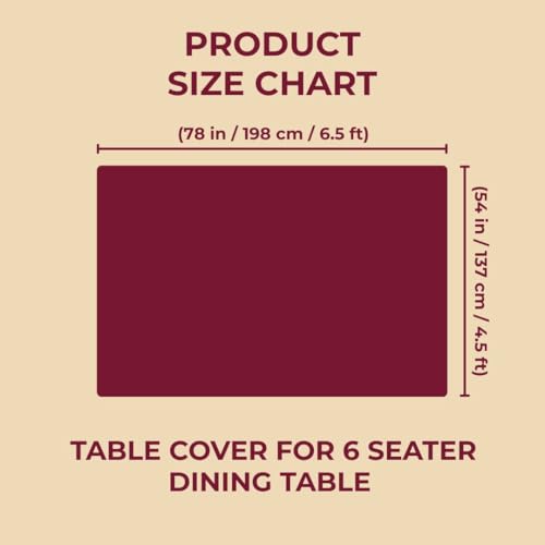 STITCHNEST PVC Transparent 6 Seater Dining Table Cover Without Lace, (54x78 Inches) - Image 4