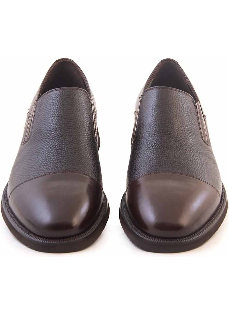 Kemal Tanca Gold Leather Laceless Men's Classic Shoes A3700-4  - Image 3