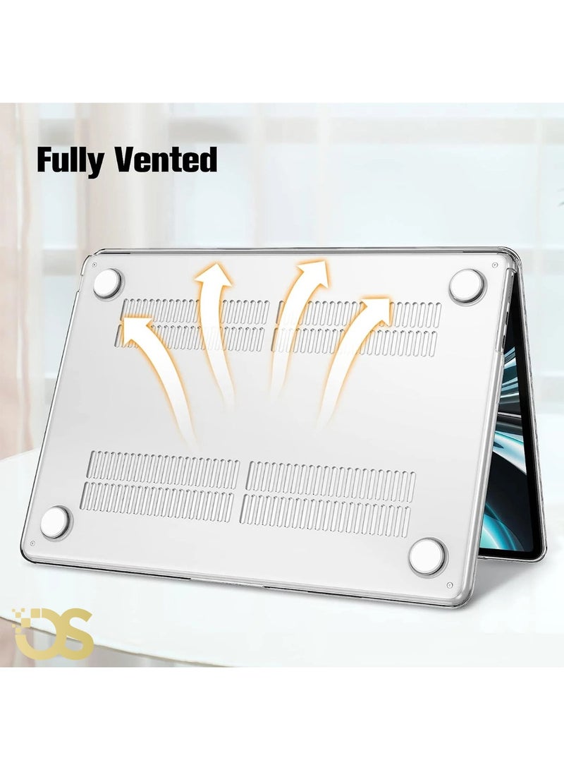 OS Transparent Protective Case for MacBook Pro 14.2" — Compatible with A2442 / A2779 / A2918 / A2992 — Scratch-Resistant, Lightweight, Shock-Absorbing Design with Ventilation — by OS STORE - Image 4