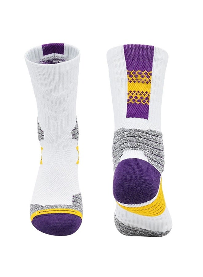 JiuAn Elite Basketball Socks, Football Socks & Running Socks, Compression Cushion Sport Socks Unisex - Image 1
