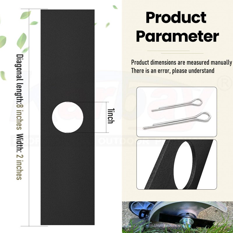 Karbay 5 Pack 613223 Edger Blades Compatible with Ryobi, Echo, Stihl, Maruyama, Green Machine Edger, Replace 720-237-001, 4133-713-4101, 216062, 237001-1 Inch Center Hole - Image 2